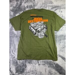 Vintage 2003 Mopar Muscle Invasion T-Shirt XXL Green Weapon of Mass Destruction